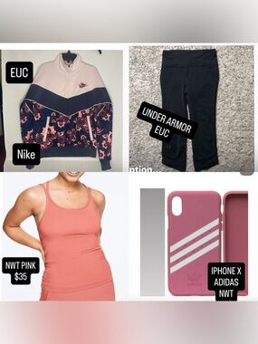 XS workout outfit bundle set! Nike, adidas PINK and under armor